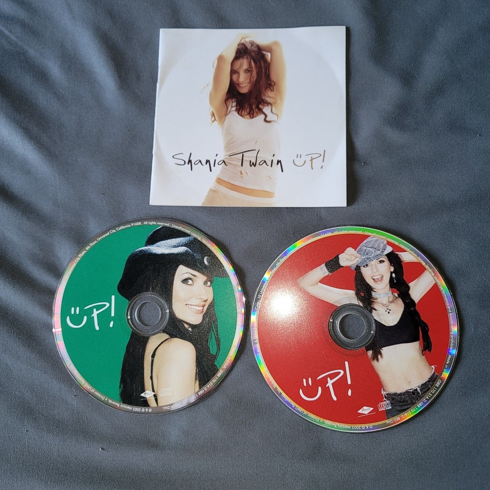Up! by Shania Twain (CD, Aug-2003, 2‎ Discs, Mercury) NO CASE